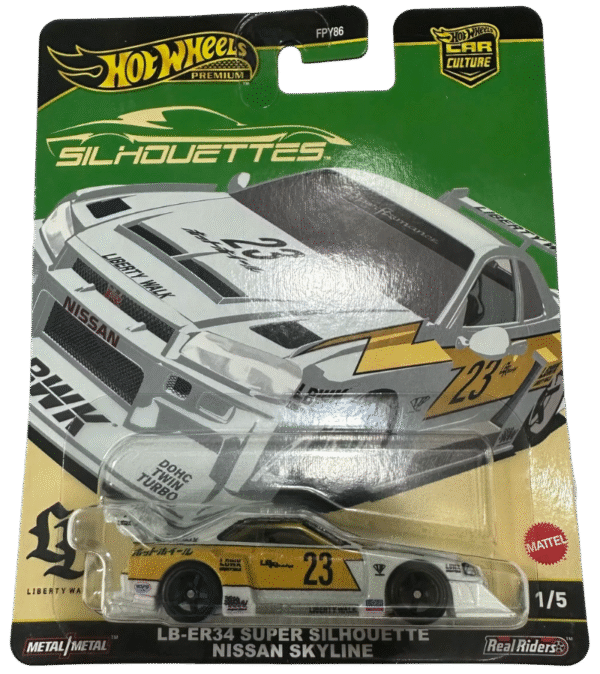 LB-ER34 Super Silhouette Nissan Skyline - Hot Wheels Car culture Silhouettes