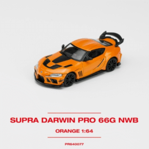 Orange Darwinpro 66g WBK supra in orange (pop race Model 1:64 scale)