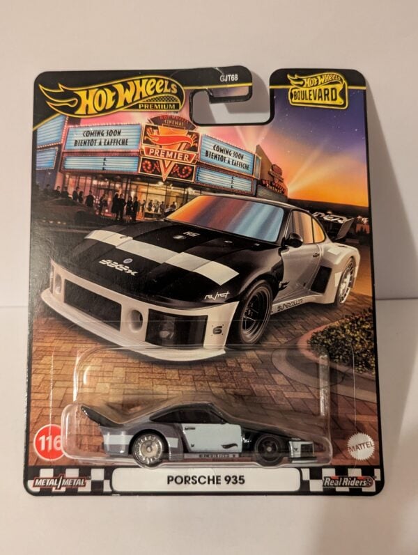 #116 Hot Wheels Boulevard Porsche 935 - Black White Grey 2025 Toy Car