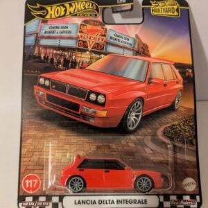 #117 Hot Wheels Boulevard Lancia Delta Integrale - Red Toy Car