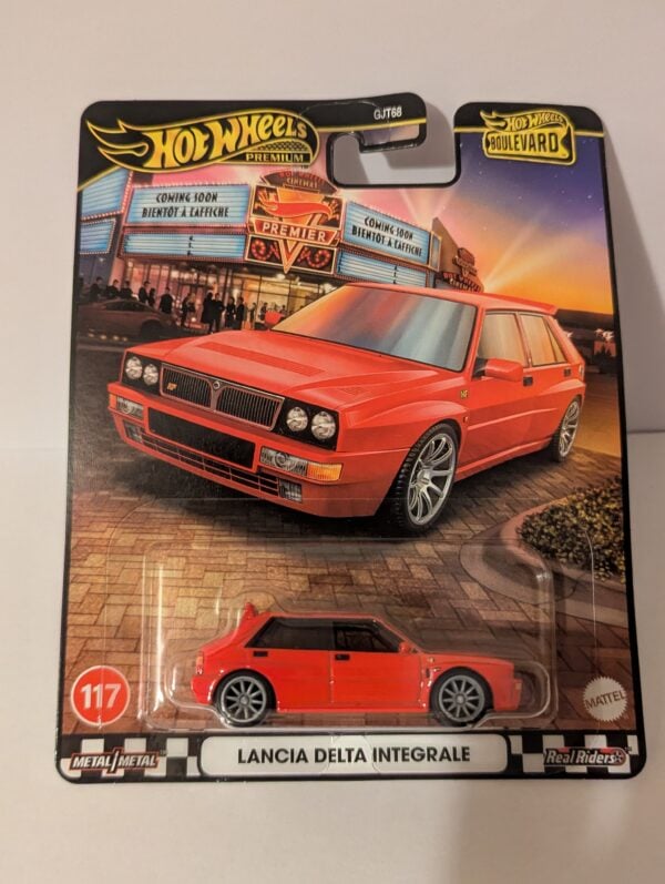 #117 Hot Wheels Boulevard Lancia Delta Integrale - Red Toy Car