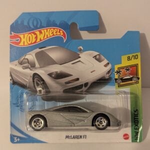 Hot Wheels Mainline McLaren F1 Silver Short Card