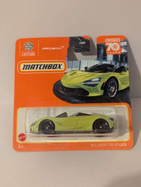 Matchbox Lime Green McLaren 720S Toy Car