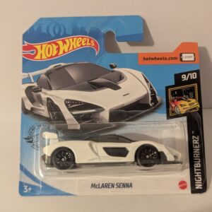 Hot Wheels White McLaren Senna Nightburnerz Car
