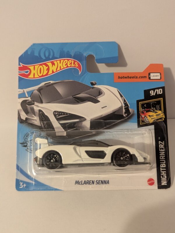 Hot Wheels White McLaren Senna Nightburnerz Car