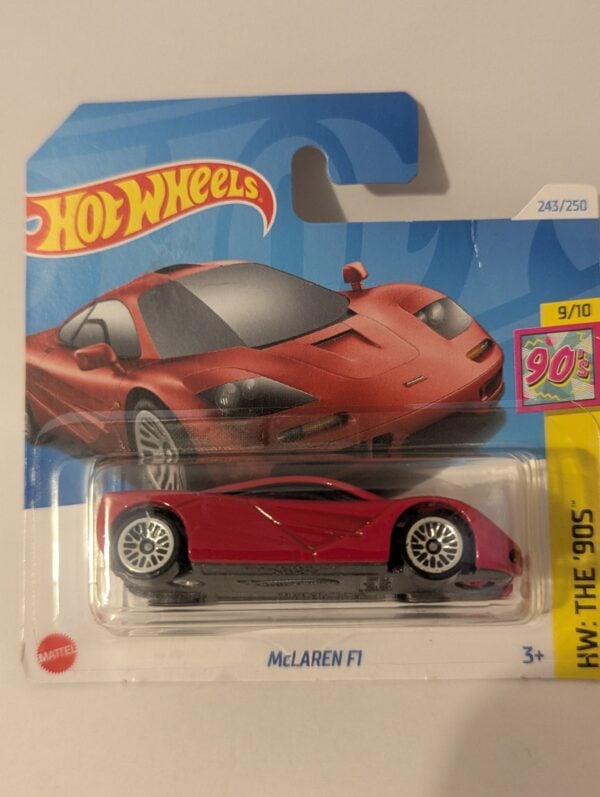 Hot Wheels McLaren F1 Red Damaged Blister