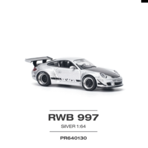 RWB 997 Porsche Silver Car