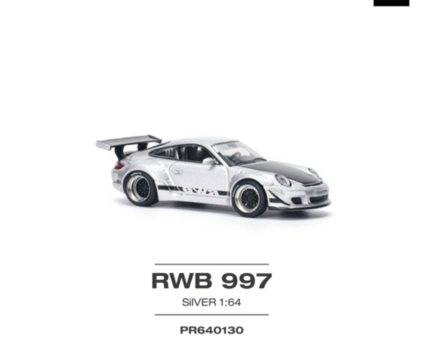 RWB 997 Porsche Silver Car