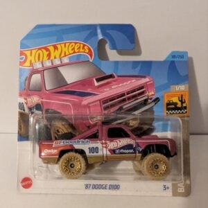Hot Wheels 87 Dodge D100 Pink