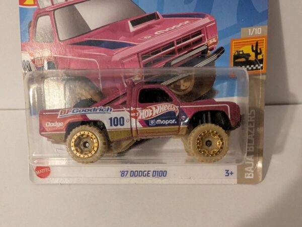 Hot Wheels 87 Dodge D100 (Pink) - Image 2