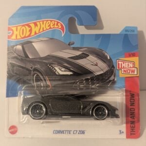 Corvette C7 Z06 Black Hot Wheels short Card