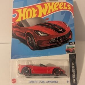 Hot Wheels Corvette C7 Z06 Convertible (Red) Toy Car