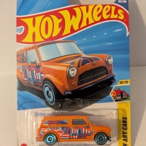 67 Austin Mini Van Orange Hot Wheels Car