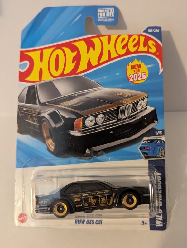 BMW 635 CSI Black & Gold Hot Wheels Car 2025