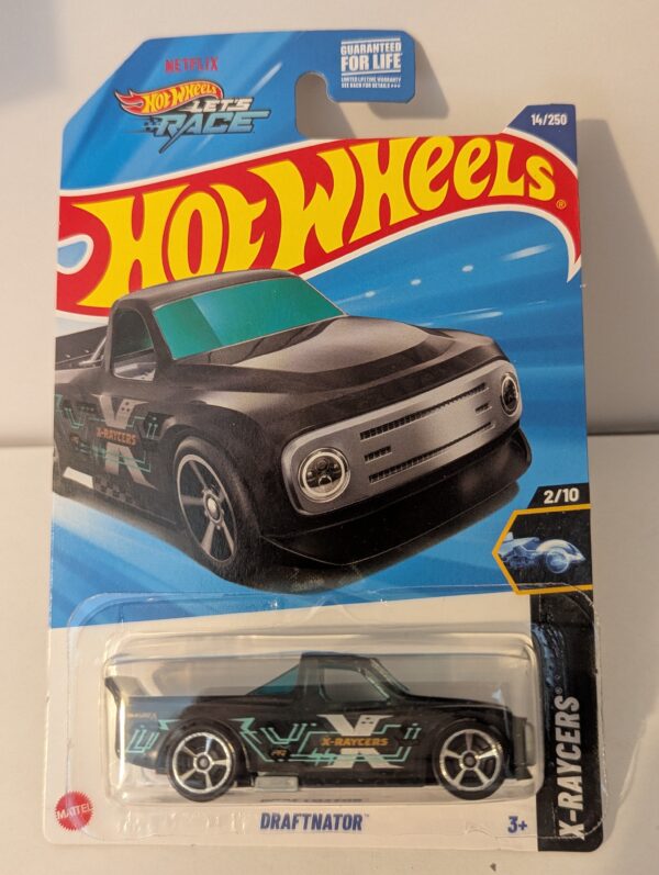 Draftnator Hot Wheels Toy Car Black 2025 H Case