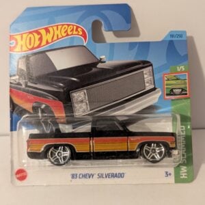 Hot Wheels 83 Chevy Silverado Truck Black & Orange