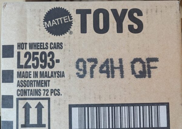 Hot Wheels H Case Long Card Sealed Case x72 Cars