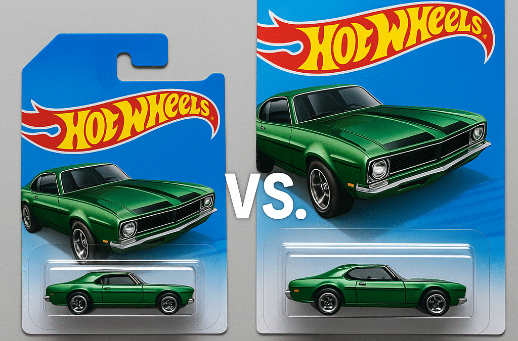 Comparing the Hot Wheels Short Cards vs Long Cards