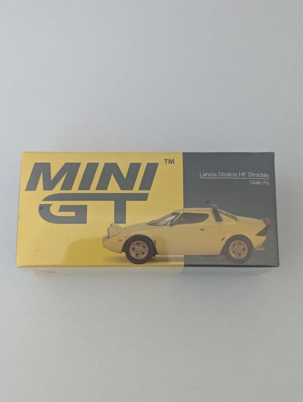 Yellow Lancia Stratos HF Stradale Giallo Fly #771 Mini GT Diecast Car 1:64