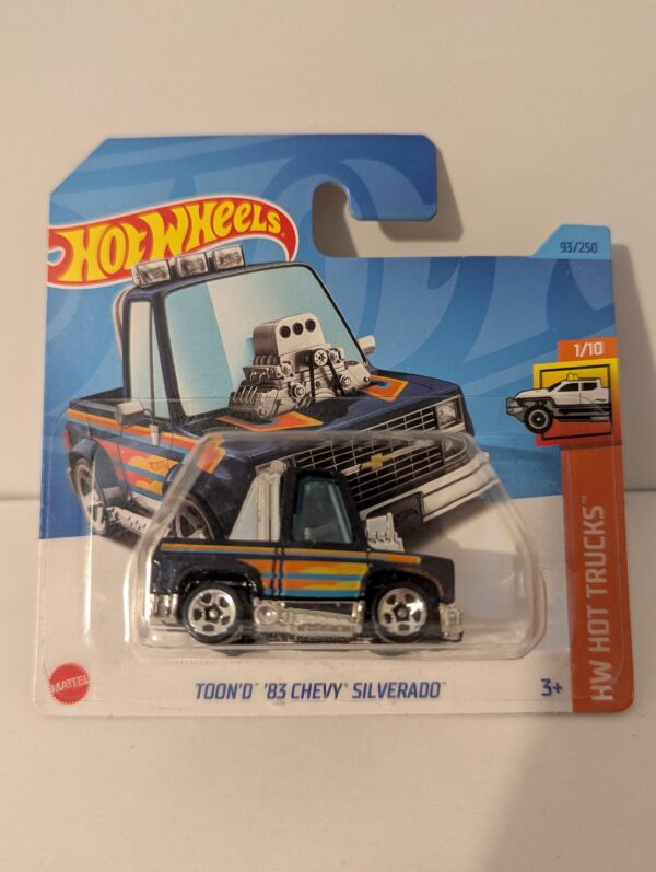Toond 83 Chevy Silverado Blue Hot Wheels Truck