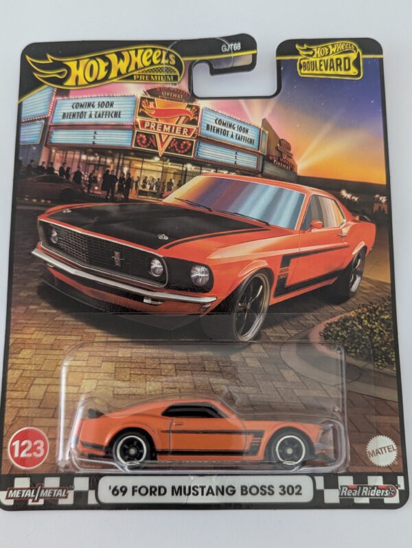 Hot Wheels Boulevard 123 69 Ford Mustang Boss 302 Orange