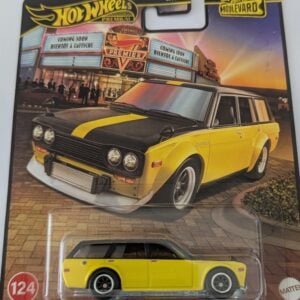 Hot Wheels Boulevard (#124) Datsun 510 Wagon Yellow & Black