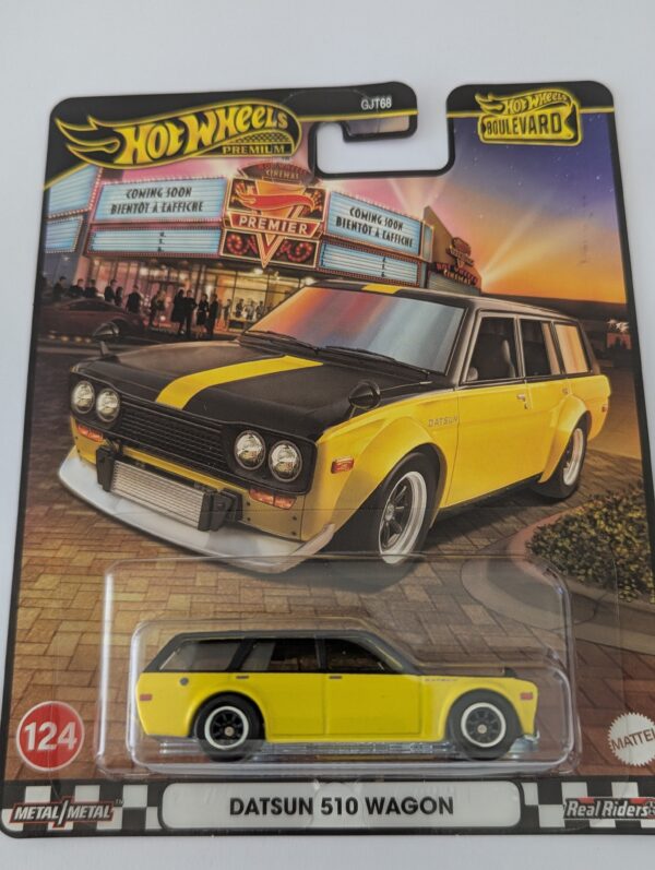 Hot Wheels Boulevard (#124) Datsun 510 Wagon Yellow & Black